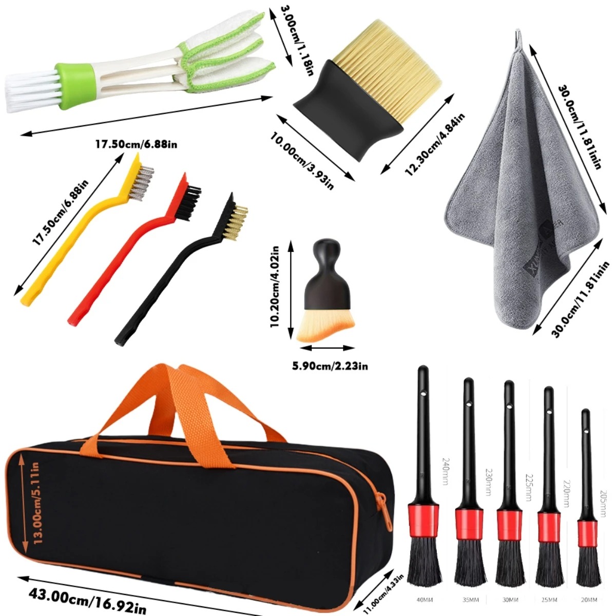 Kit de brosses de nettoyage po - Dirt Brush Interior avis et prix