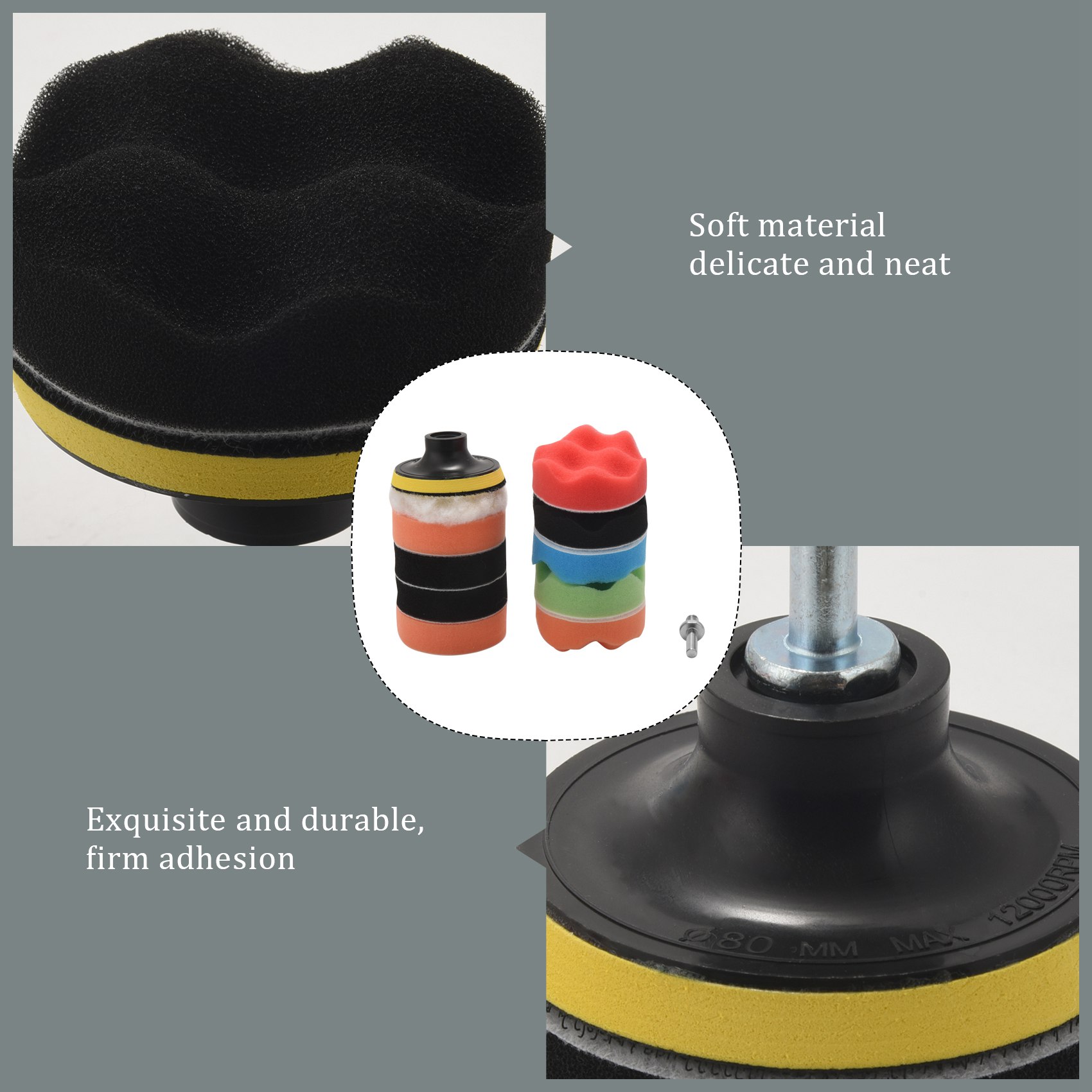 AS60-11Pcs Ensemble de 11 tamp - Polish Pad Set Buffer avis et prix