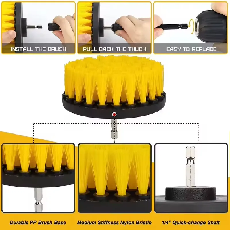 Kit de lavage de voiture 9 piè - Dirt Brush Interior avis et prix